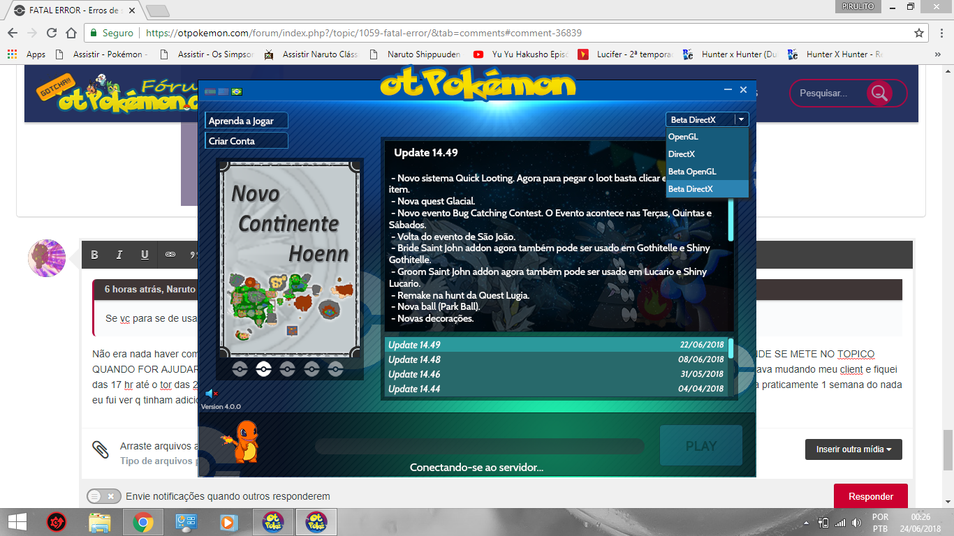 Travação e Lag ao extremo - Erros de sistemas do jogo - Fórum otPokémon -  Pokémon Online